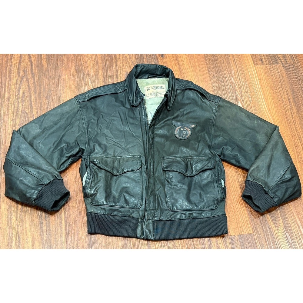 No Surrender Bomber Jacket 1942 Unit Code 72287 Air King 1919 Size 36 RARE! READ